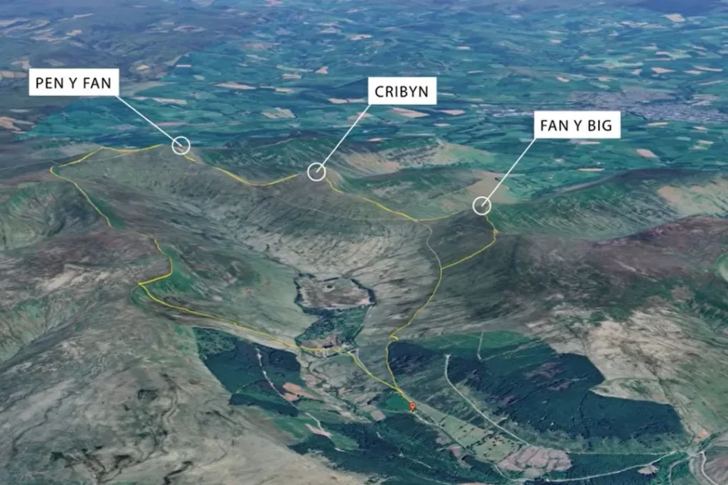 Pen Y Fan higgest mountain in Wales